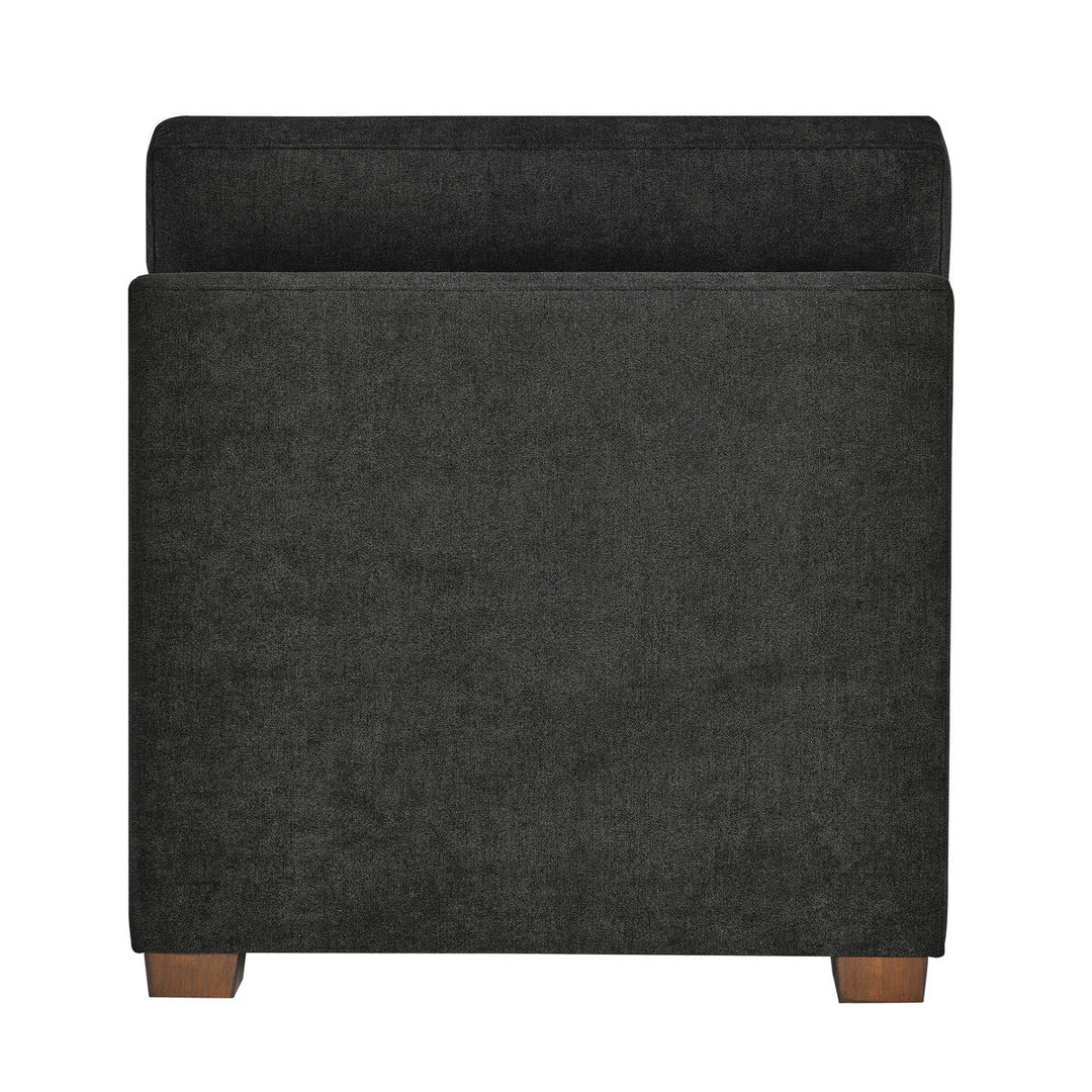 Thomasville Tisdale Dark Grey Fabric Armless Chair
