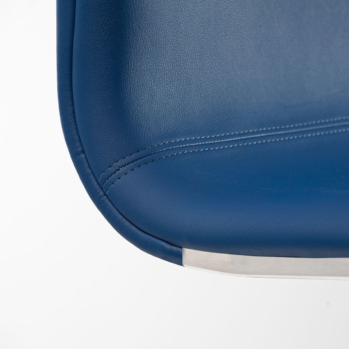Peressini Rio Blue Faux Leather Dining Chair, 2 Pack