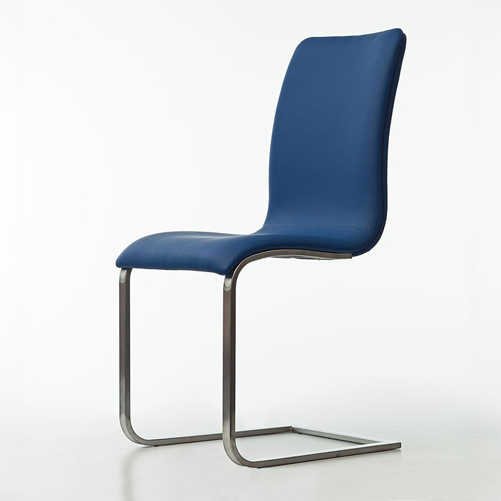 Peressini Rio Blue Faux Leather Dining Chair, 2 Pack