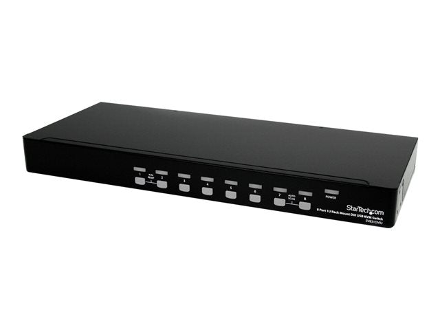 TieDex UK StarTech.com 8 Port 1U Rackmount DVI USB KVM Switch - USB DVI KVM Switch - DVI KVM Switch - USB KVM Switch (SV831DVIU) - KVM switch - 8 ports - rack-mountable