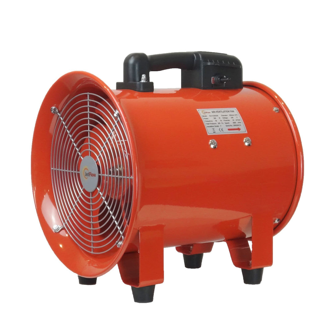 Olympus Appliances 250mm Site Ventilation &amp; Extraction Fan 110V – Dust, Fume &amp; Confined Space Use (OLYC25-110)