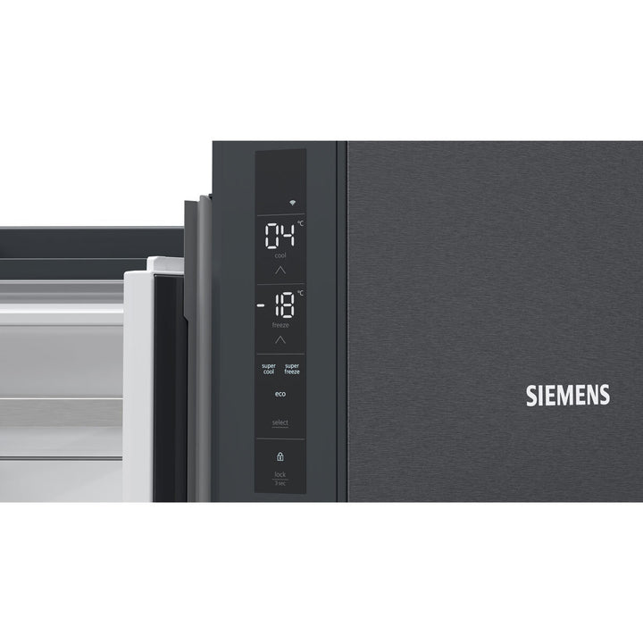 Siemens KF96NAXEAG, Multi Door Fridge Freezer, E Rated in Black Stainless Steel