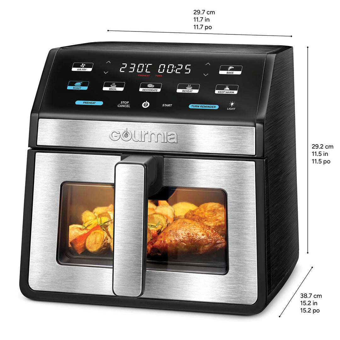 Gourmia 7.6L Digital Air Fryer With Light & Window