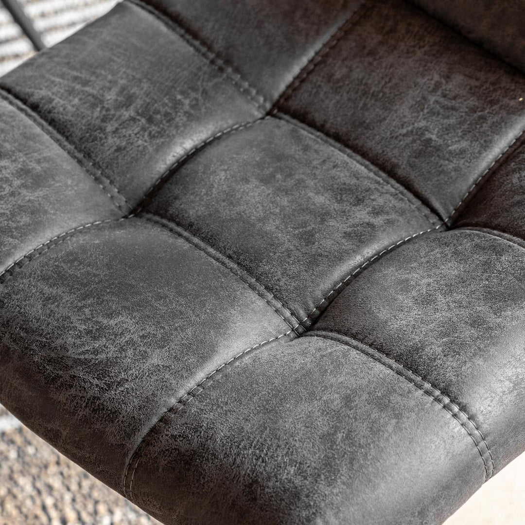 Gallery Darwin Grey Faux Leather Dining Chair, 2 Pack