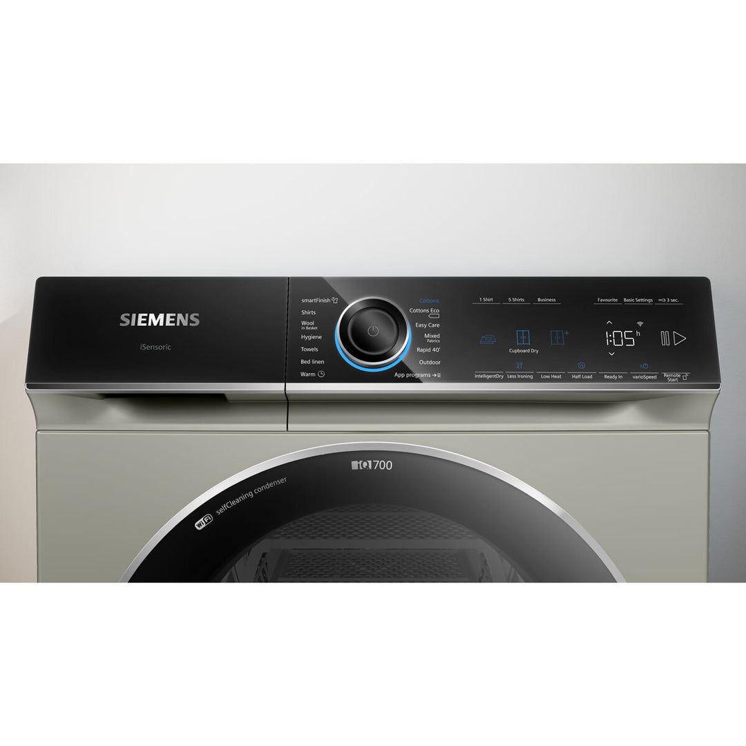 Siemens WQ46B2CXGB, 9kg Heat Pump Dryer, A+++ Rated in Silver Inox