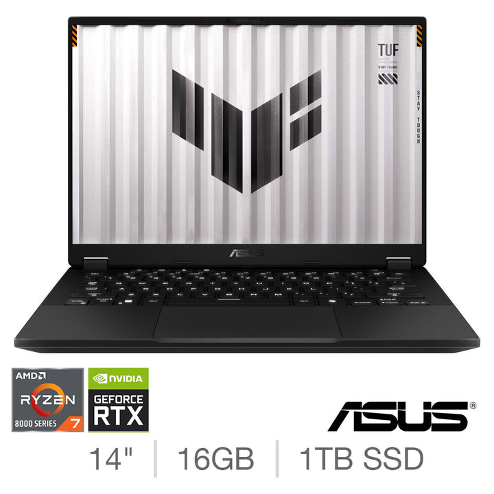 ASUS TUF A14, AMD Ryzen 7, 16GB RAM, 1TB SSD, NVIDIA GeForce RTX 4060, 14 Inch Gaming Laptop, FA401UV-RG004W