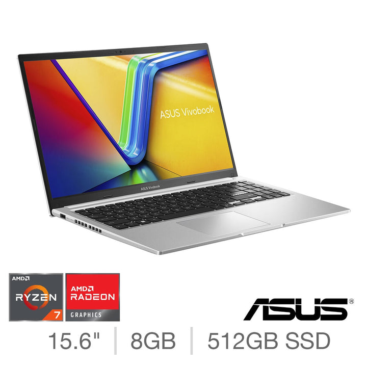 ASUS Vivobook, AMD Ryzen 7, 8GB RAM, 512GB SSD, 15.6 Inch Laptop, M1502YA-BQ165W