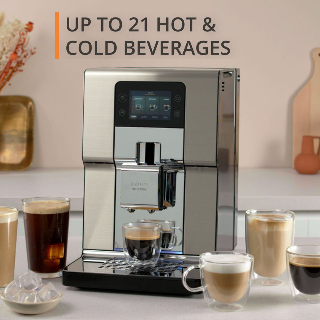 Krups Intuition Experience+ Bean to Cup Coffee Machine, EA877D40