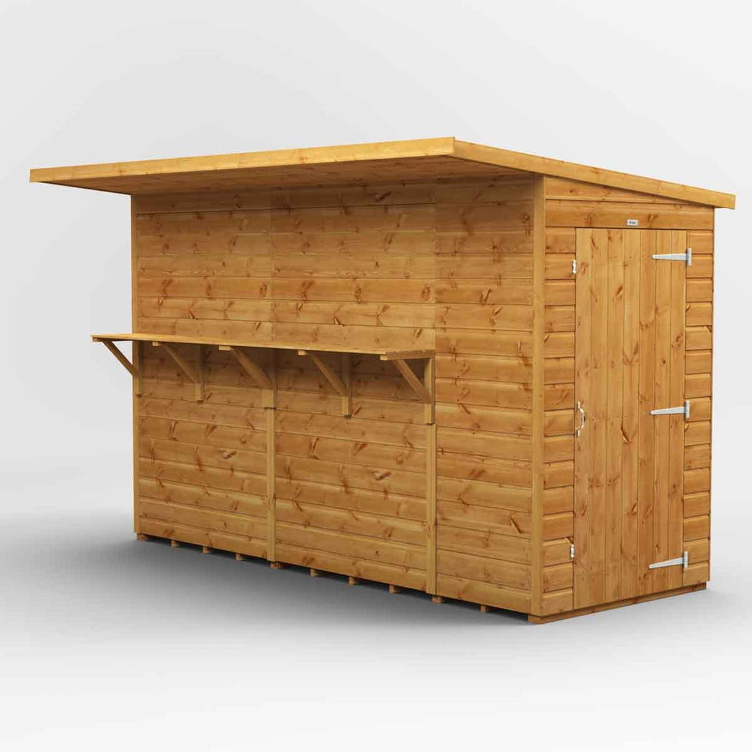 Power 10' x 4' Pub Shed Garden Bar