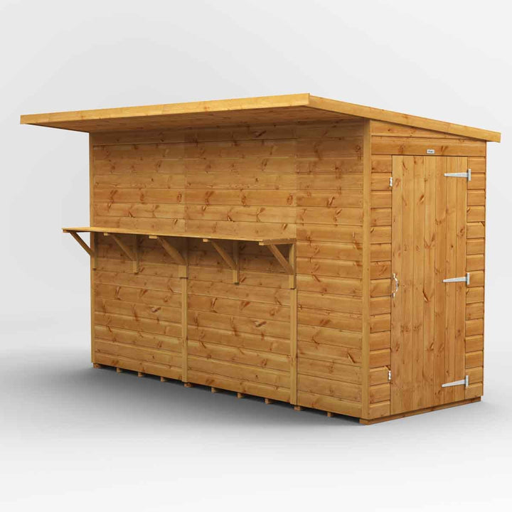 Power 10' x 4' Pub Shed Garden Bar