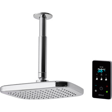 Triton ENVi Electric Shower with Ceiling Fed Fixed Head Chrome 10.5kW