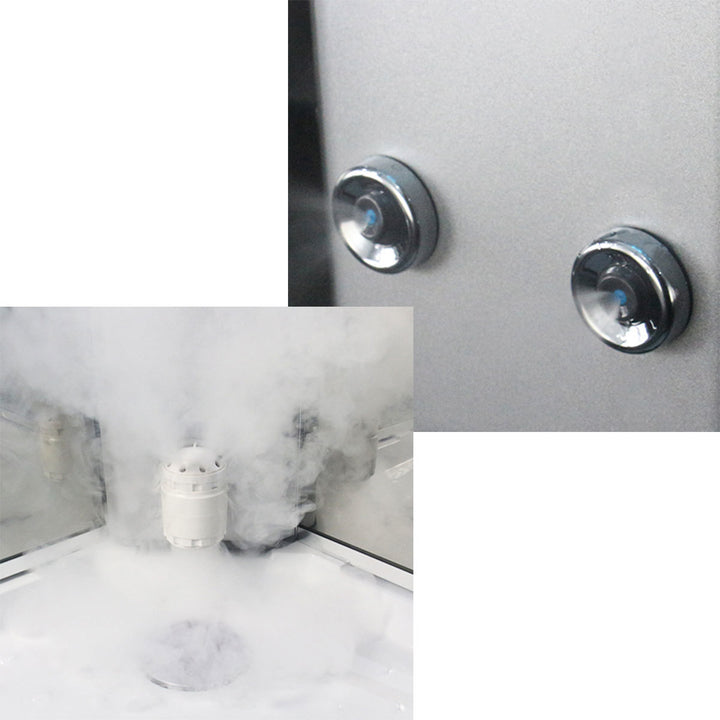 Insignia Diamond 900mm Quadrant Steam Shower with Chrome Frame