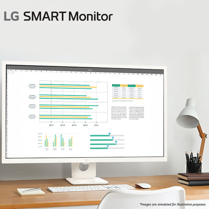 LG 32 Inch Full HD 60Hz IPS Smart Monitor, 32SR50F-W