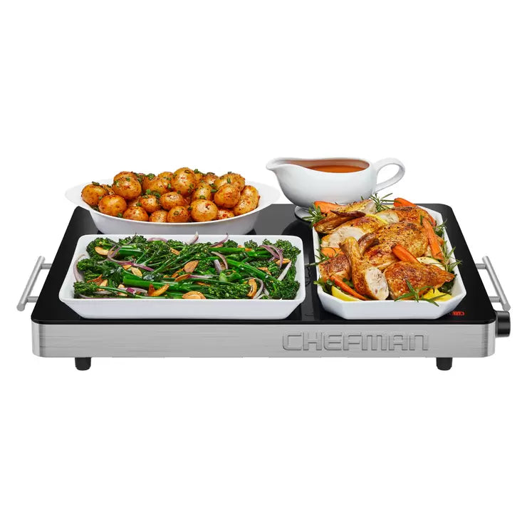 Chefman XL Glass Top Warming Tray