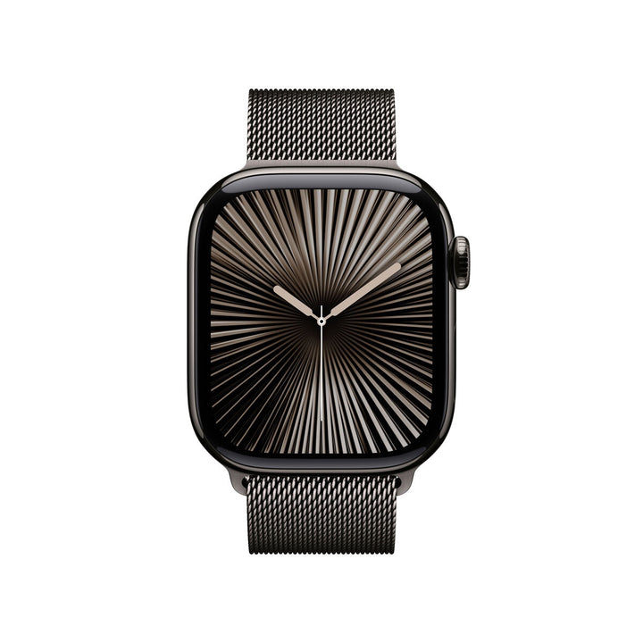 Apple Watch Series 10 GPS + Cellular, 42mm Slate Titanium Case with slate Milanese Loop, MX053QA/A