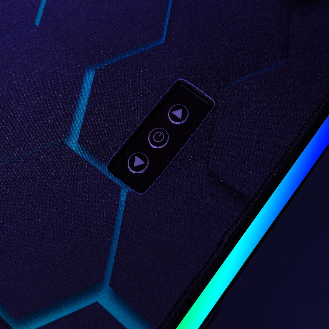 X Rocker Pulsar Max RGB Gaming Desk with LED Lights
