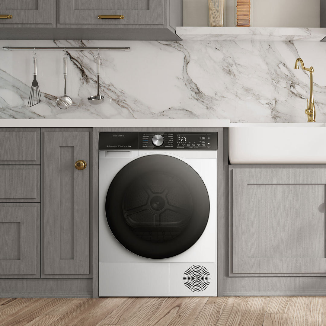 Hisense DH5S102BW, 10kg Heat Pump Dryer A+++ Rating in White