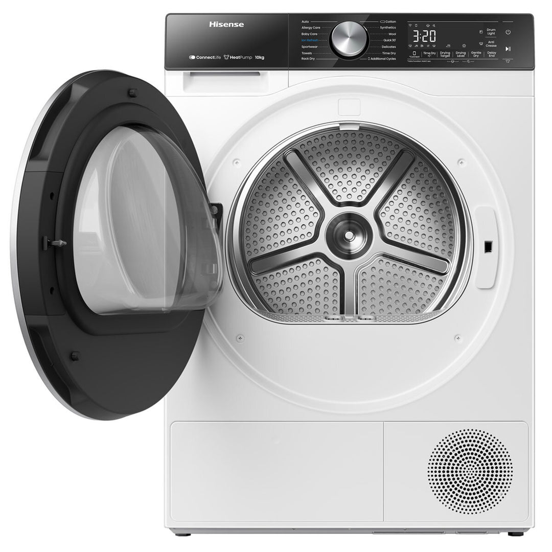 Hisense DH5S102BW, 10kg Heat Pump Dryer A+++ Rating in White