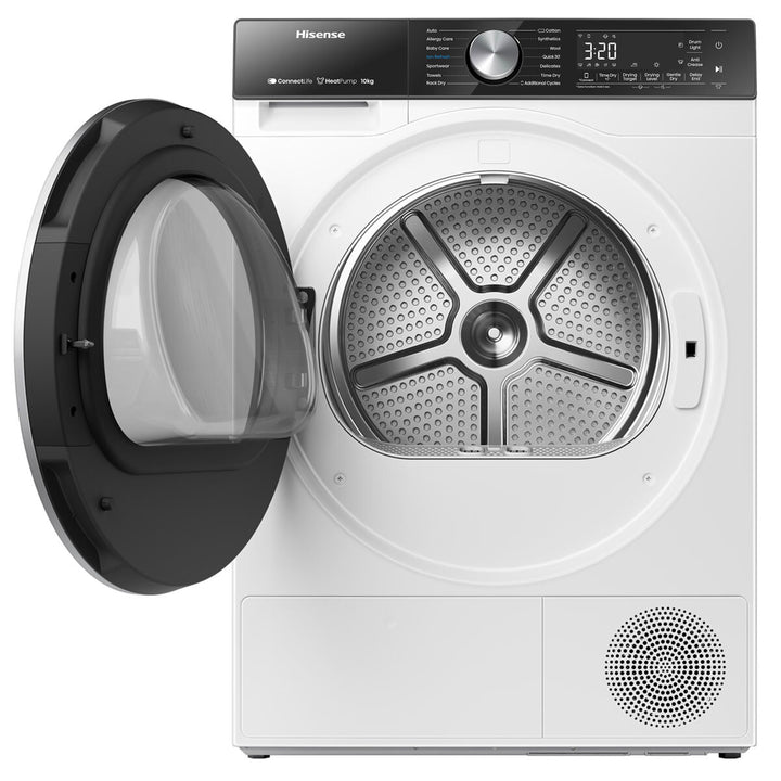Hisense DH5S102BW, 10kg Heat Pump Dryer A+++ Rating in White