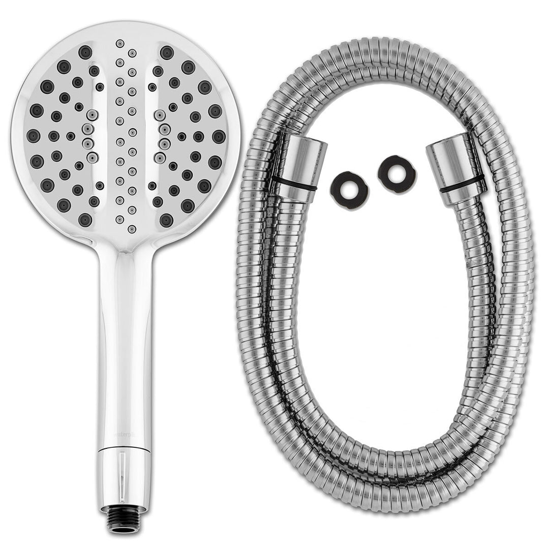 Waterpik UltraThin+ PowerComb with PowerPulse Massage Hand Held Shower Head and Hose