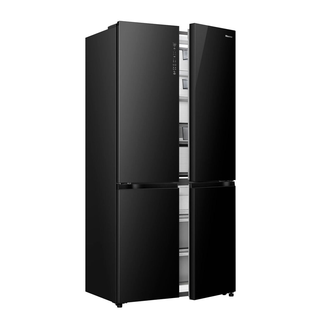 Hisense RQ768N4GBE, Multi Door Fridge Freezer, E Rated in Black