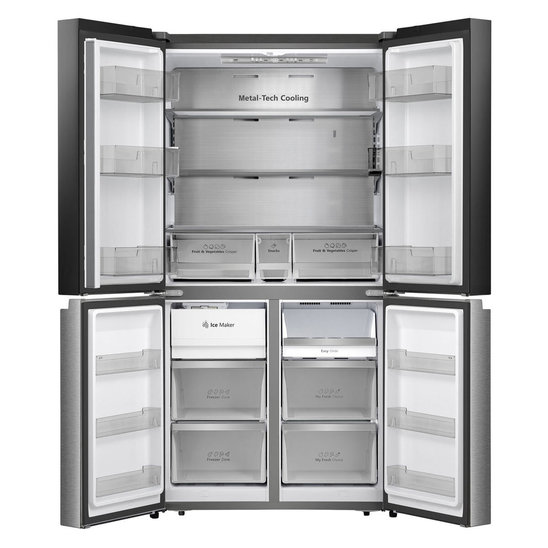 Hisense RQ5X560SFLES, Multi Door Fridge Freezer, E Rated in Stainless Steel