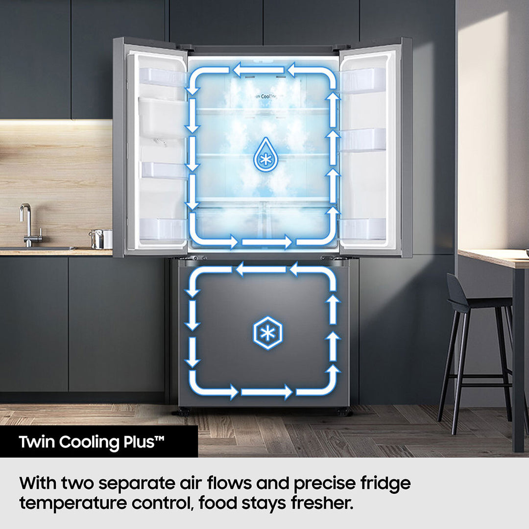 Samsung RF24BB620ES9EU Multidoor Side By Side, E Rated in Inox