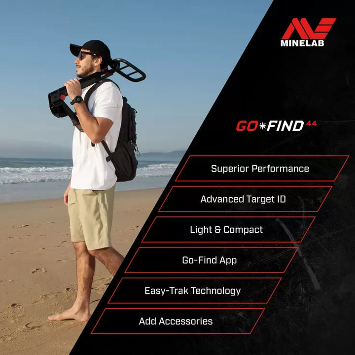 Minelab Go Find 44 Bundle - Includes Pro-Find 15 Pinpointer