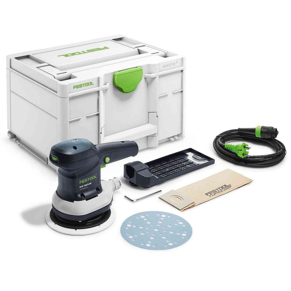 Festool ETS 150/5 EQ-Plus 230V GB Random Orbital Eccentric Sander In Systainer SYS3 M 187 - 576083