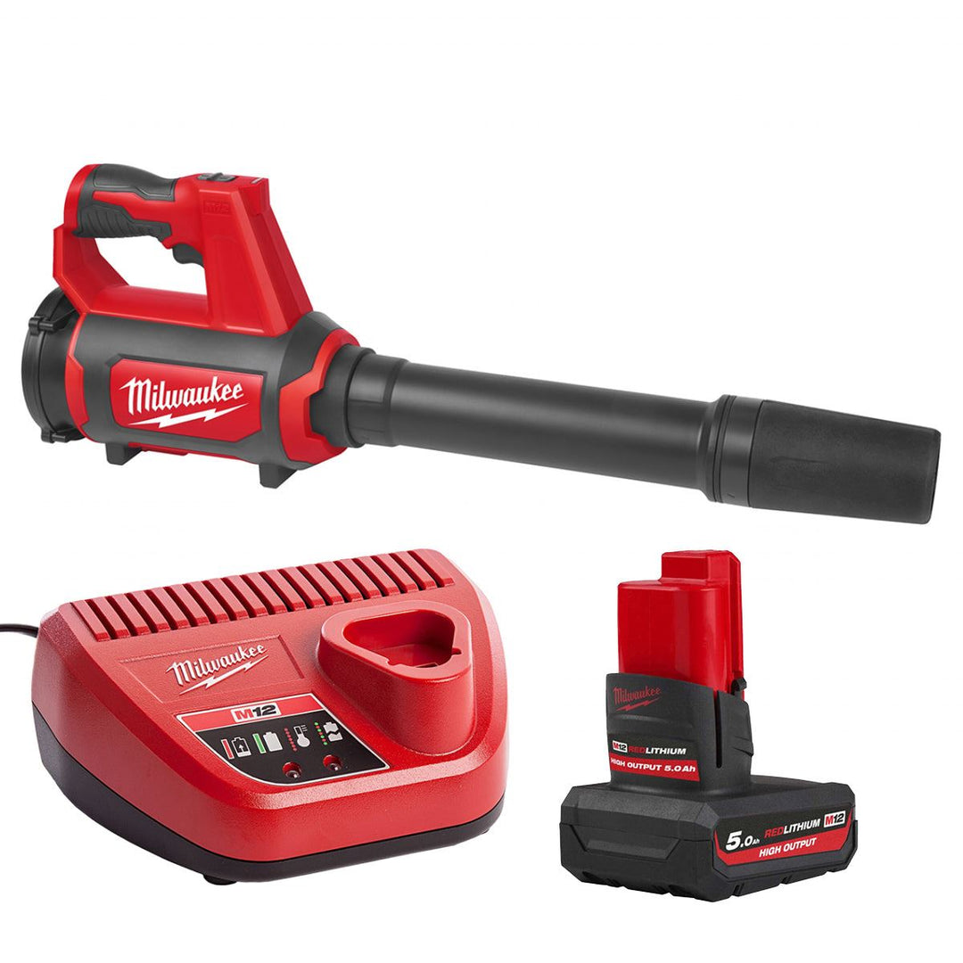 Milwaukee M12BBL-0 12V Blower with 5.0Ah Battery &amp; Charger