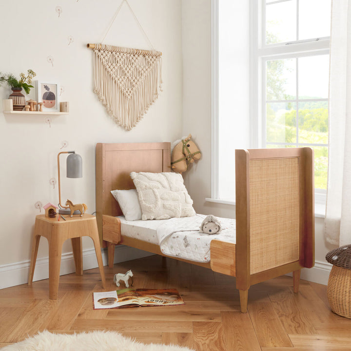 Tutti Bambini Japandi 4 Piece Nursery Set, Light Oak Finish