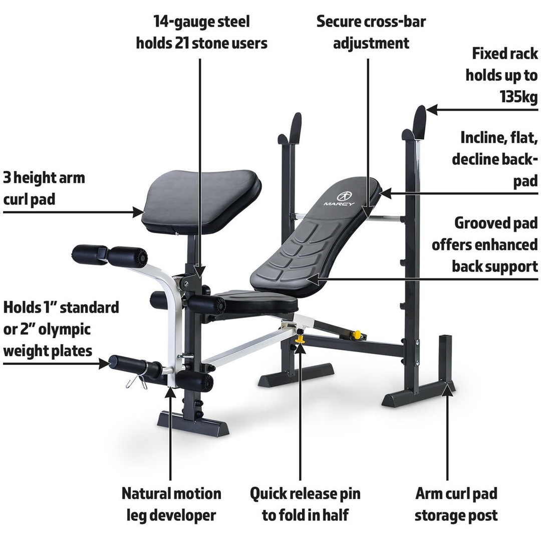 Marcy MWB-20100 Folding Compact Weight Bench