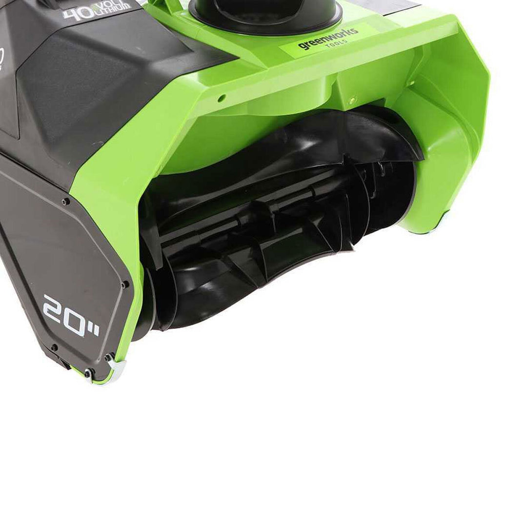 Greenworks 40V (4Ah) 51cm Hand-Propelled Cordless Snow Thrower with 2 x 4Ah Batteries and 40V Charger