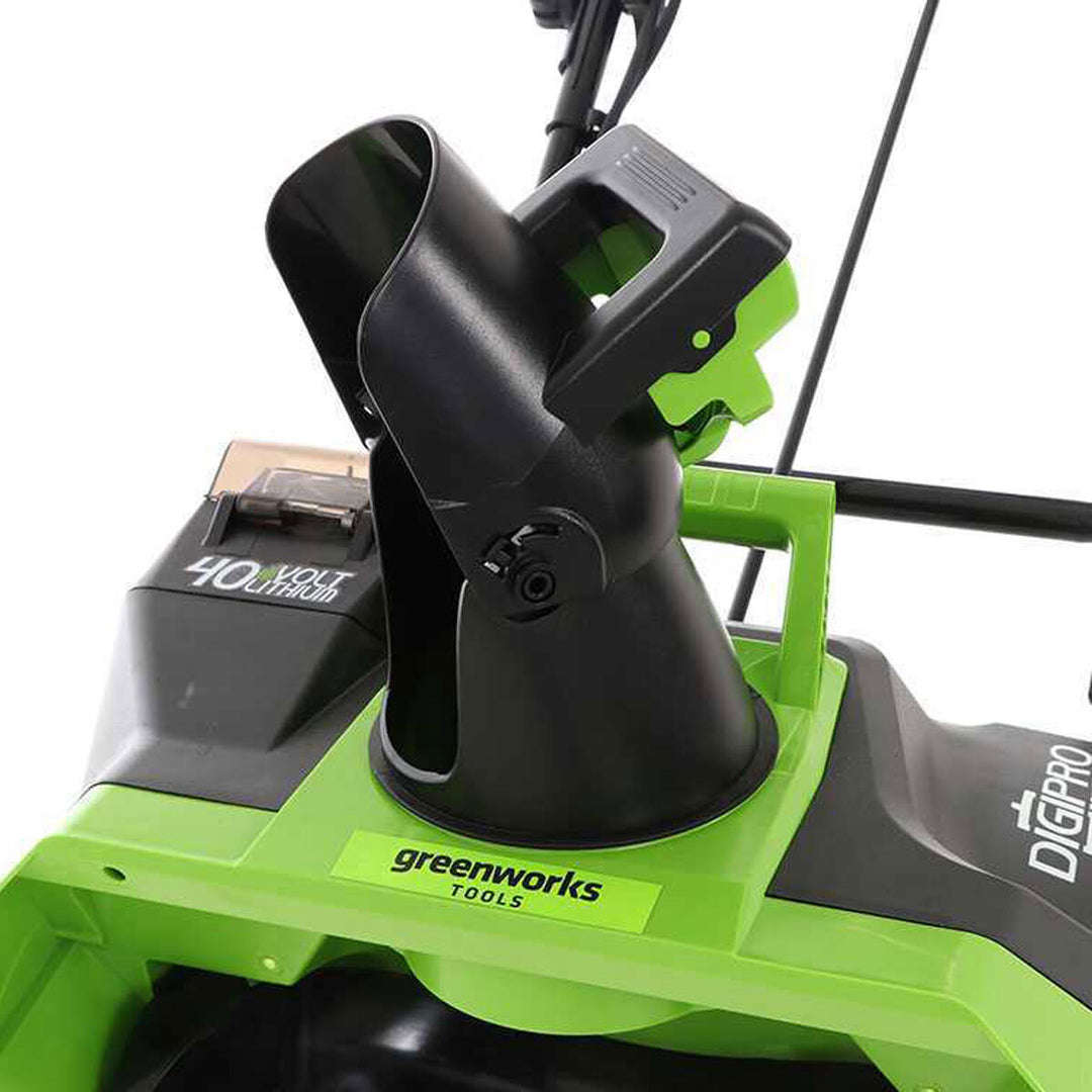 Greenworks 40V (4Ah) 51cm Hand-Propelled Cordless Snow Thrower with 2 x 4Ah Batteries and 40V Charger