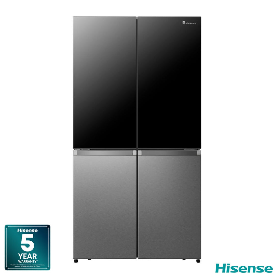 Hisense RQ5X560SFLES, Multi Door Fridge Freezer, E Rated in Stainless Steel