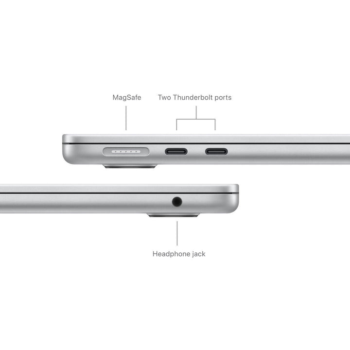 Apple MacBook Air 2024, Apple M3 Chip, 24GB RAM, 512GB SSD, 13.6 Inch in Silver, MC8N4B/A