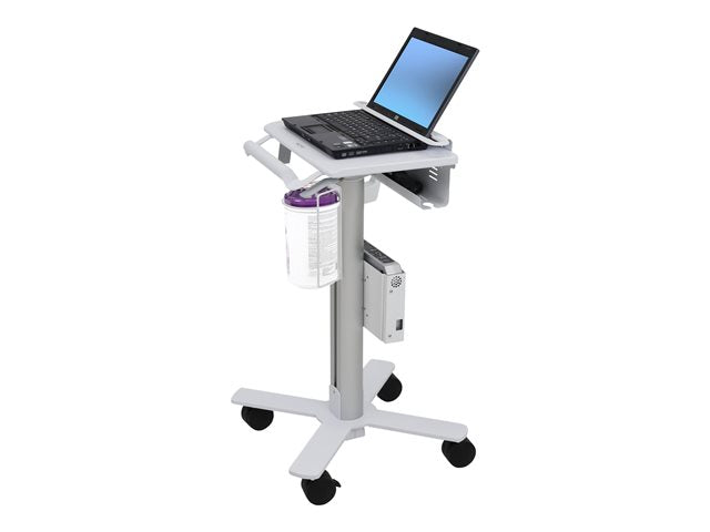 TieDex UK Ergotron StyleView cart - light-duty - for notebook / barcode scanner - white, aluminium