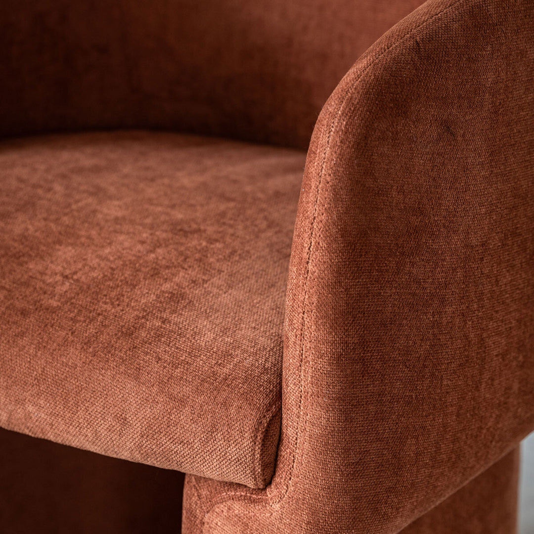 Gallery Holm Rust Fabric Dining Chair