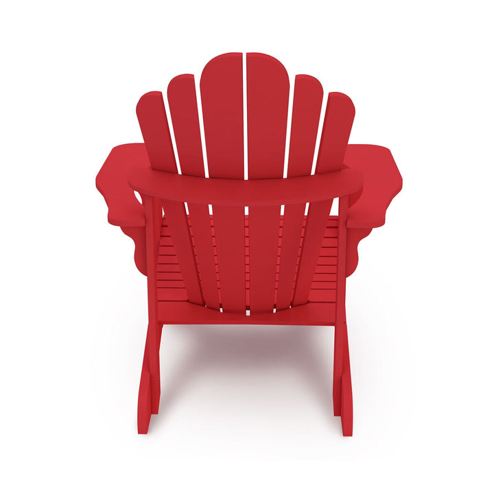 Leisure Line Adirondack Faux Wood Garden Chair in Red