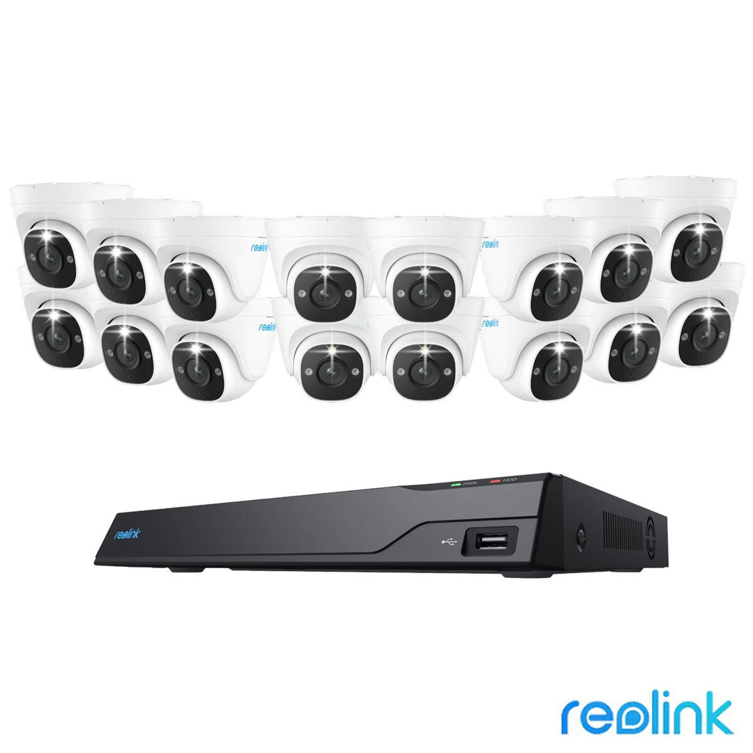 Reolink 12MP (4K+) UHD NVR PoE AI 16 x channel / 16 x Dome Camera Kit with 4TB HDD