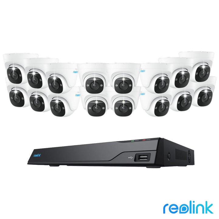 Reolink 12MP (4K+) UHD NVR PoE AI 16 x channel / 16 x Dome Camera Kit with 4TB HDD