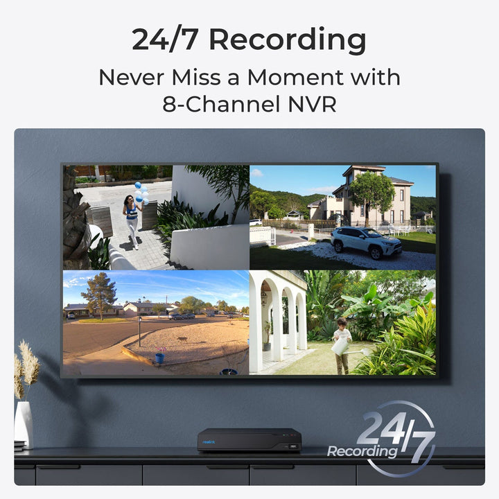 Reolink 12MP (4K+) UHD NVR PoE AI Bullet Add-on Cam 4pk