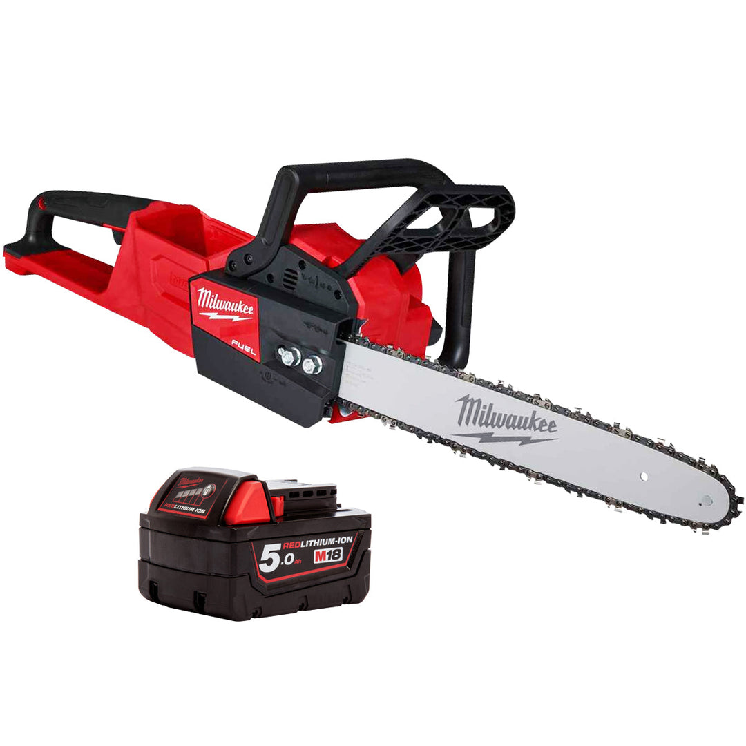Milwaukee M18FCHS-0 18V Fuel Brushless Chainsaw with 1 x 5.0Ah Battery