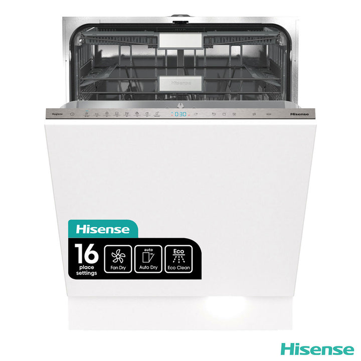 Hisense HV693C60UK Fully Integrated Dishwasher, C Rated in White