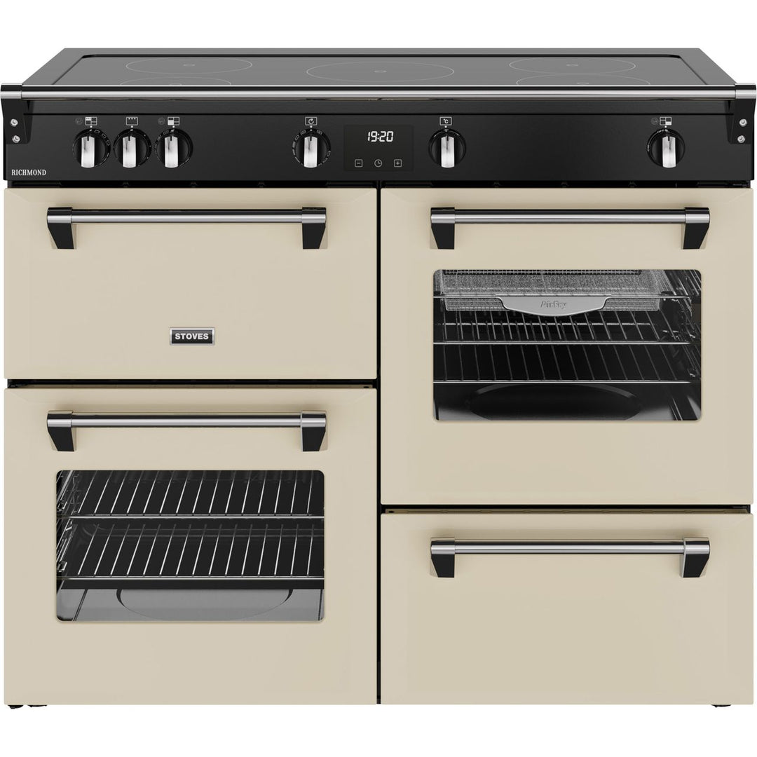 Stoves Richmond 110Ei TCH 110cm wide Electric Range Cooker with Induction Hob - Cream