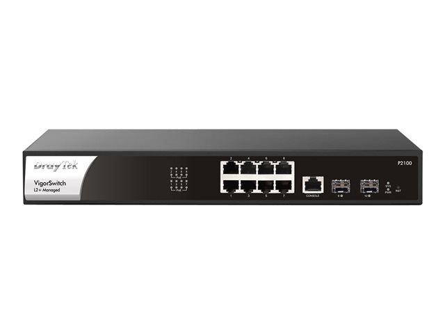 TieDex UK Draytek VigorSwitch P2100 - switch - 8 ports - Managed - rack-mountable