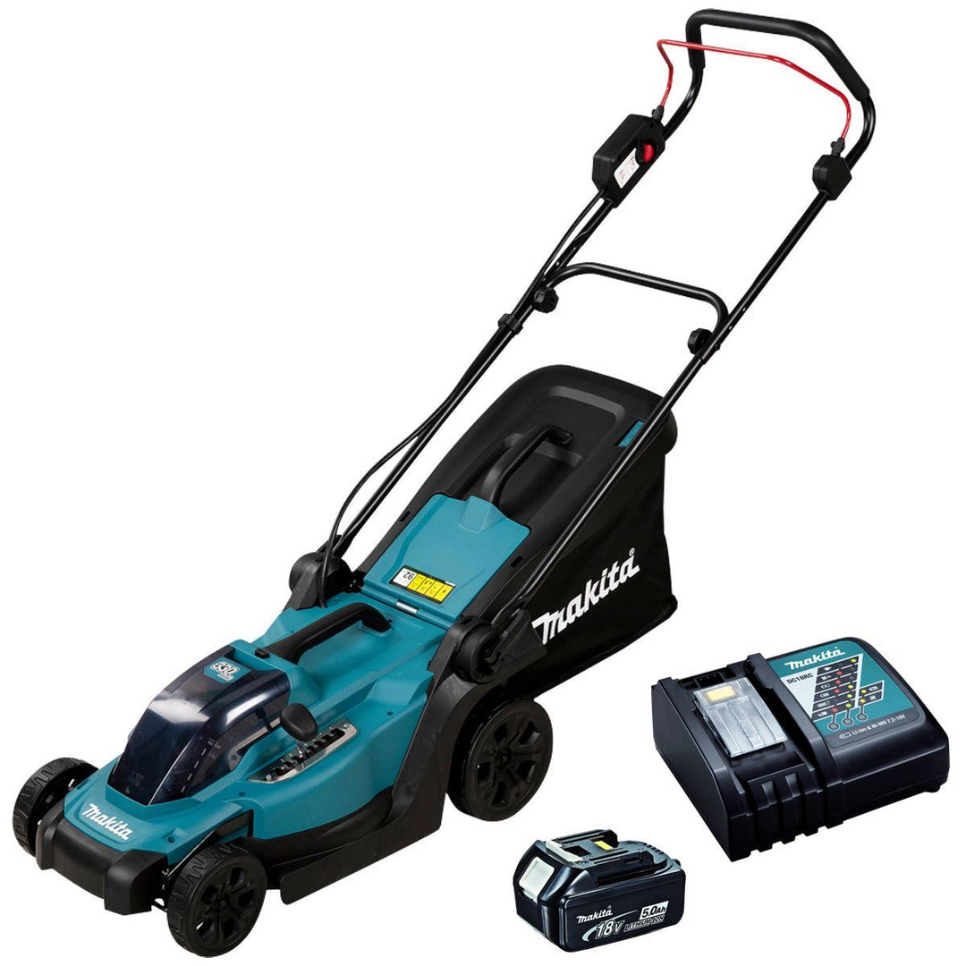 Makita DLM330RT 18V LXT Cordless 33cm Lawn Mower With 1 x 5.0Ah Battery &amp; Charger