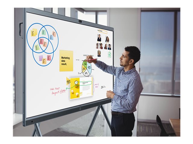 TieDex UK Yealink MeetingBoard 86" LED-backlit LCD display - 4K - for interactive communication