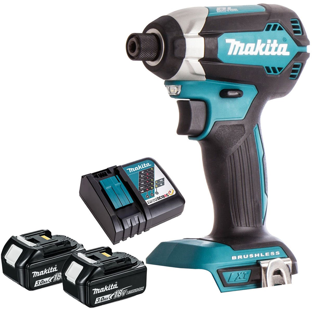 Makita DTD153Z 18V Brushless Impact Driver with 2 x 3.0Ah Battery &amp; Charger