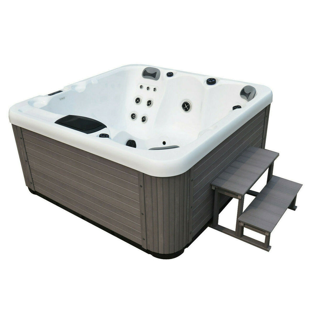 Miami Spas Monterey 34-Jet 5 Person Hot Tub in Pure White - Delivered and Installed